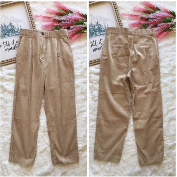 H&M Vintage Farmhouse High Waisted Corduroy Slacks - Picture 6 of 11